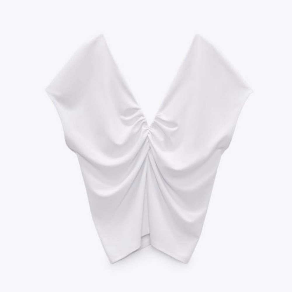 Zara Front Ruched Top NWT